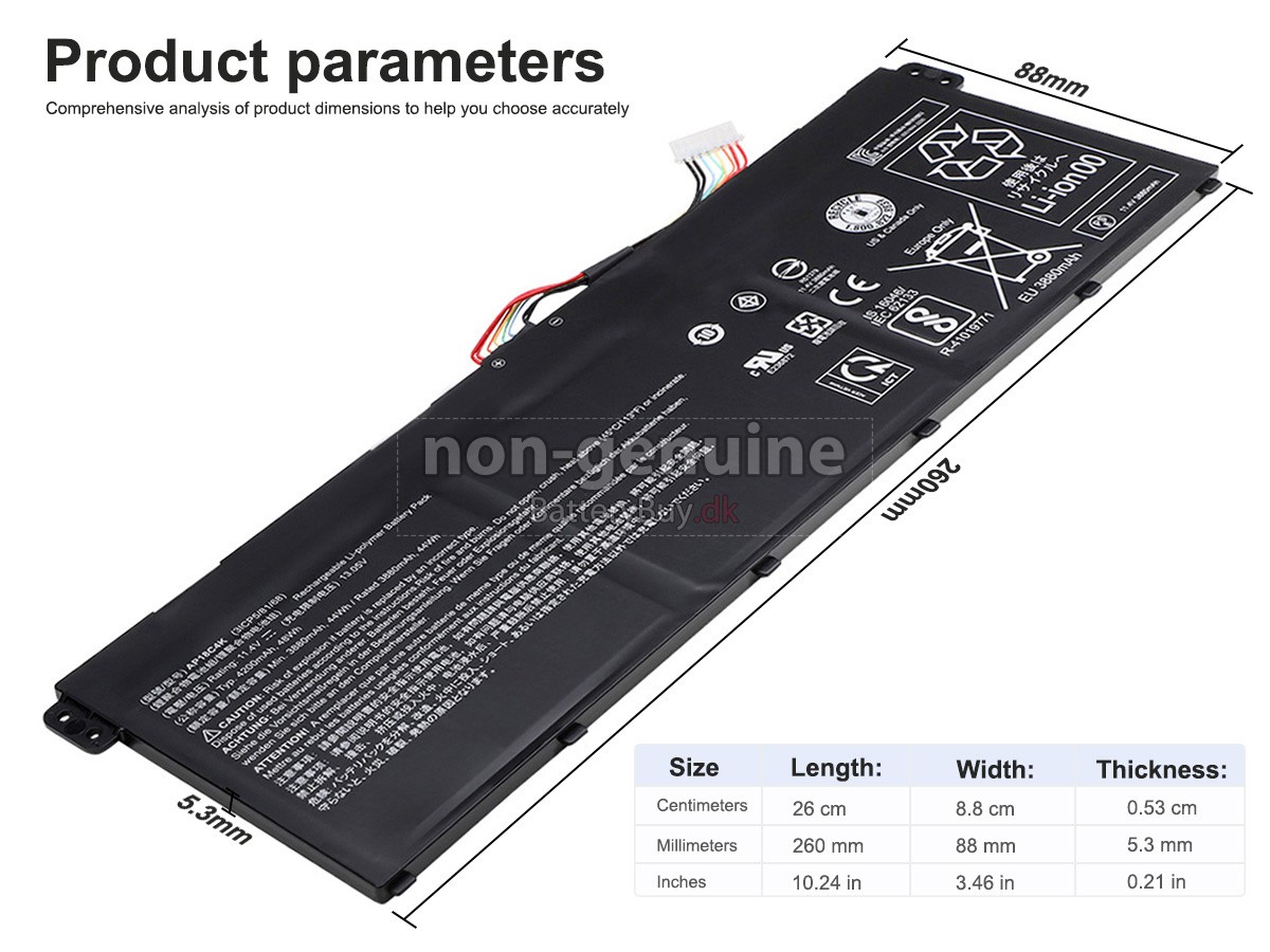 Acer Aspire 3 A315-44P-R9HM udskiftningsbatteri