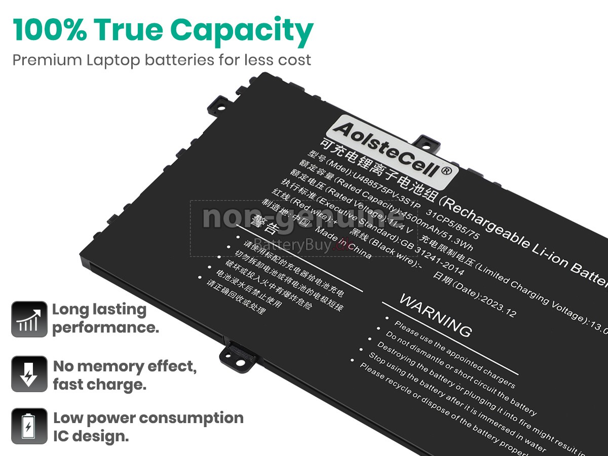 Gateway U488575PV-3S1P udskiftningsbatteri