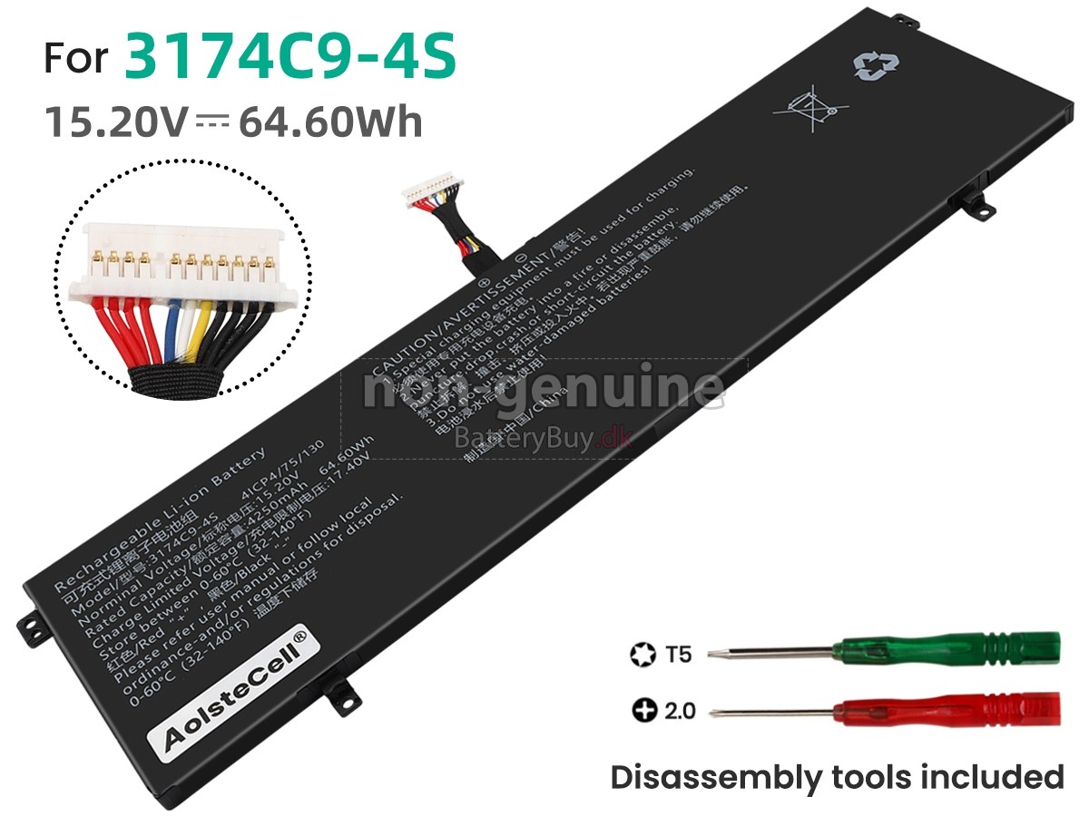 AolsteCell 3174C9-4S udskiftningsbatteri