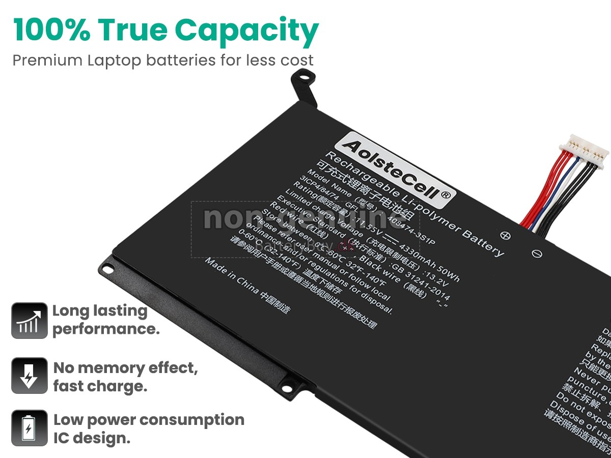 AolsteCell 408474-3S1P udskiftningsbatteri