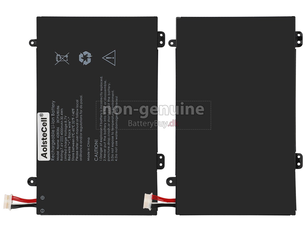 AolsteCell 428086 udskiftningsbatteri