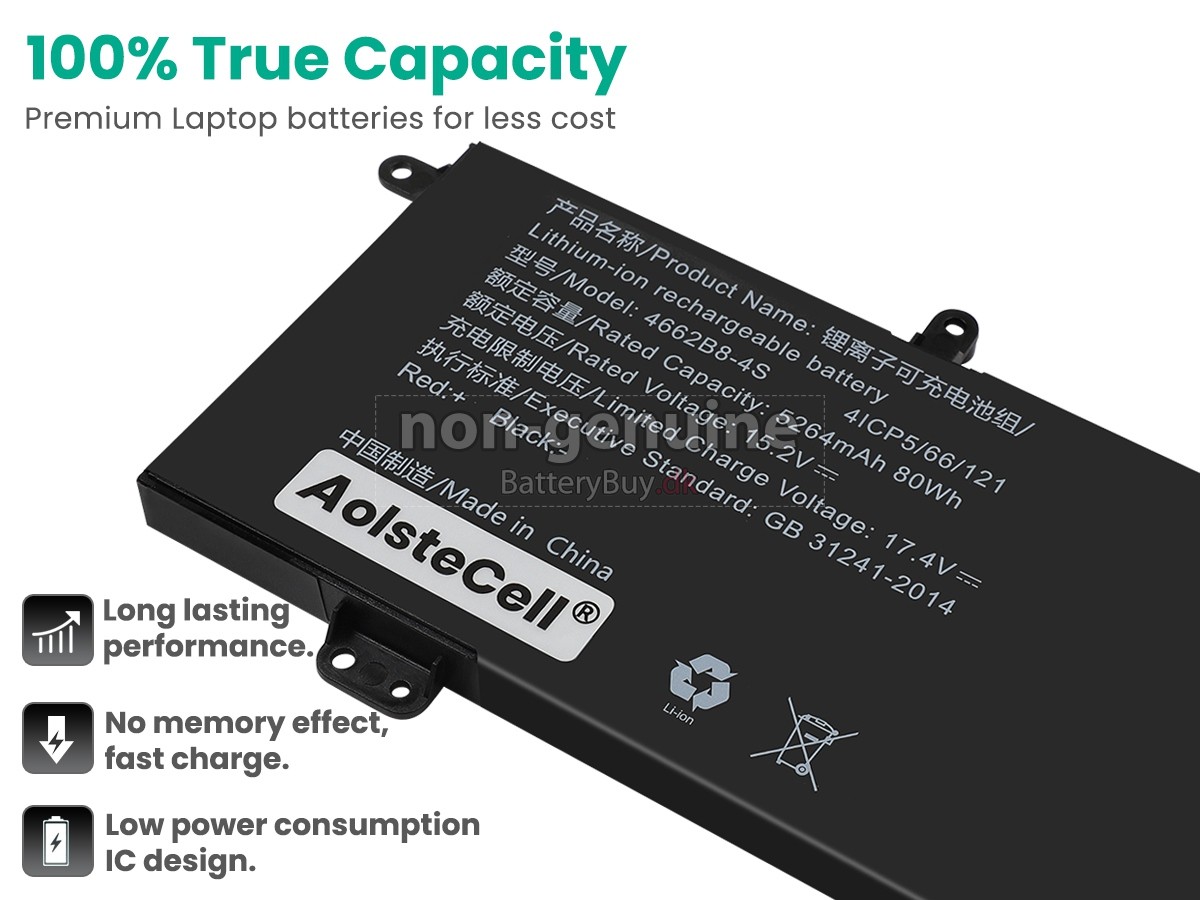 AolsteCell 4662B8-4S udskiftningsbatteri