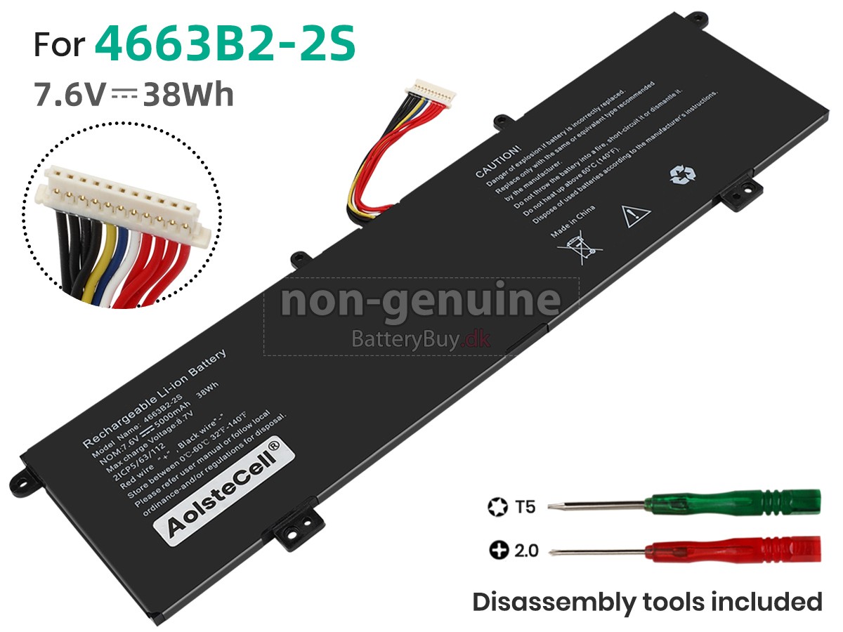 AolsteCell 4663B2-2S udskiftningsbatteri