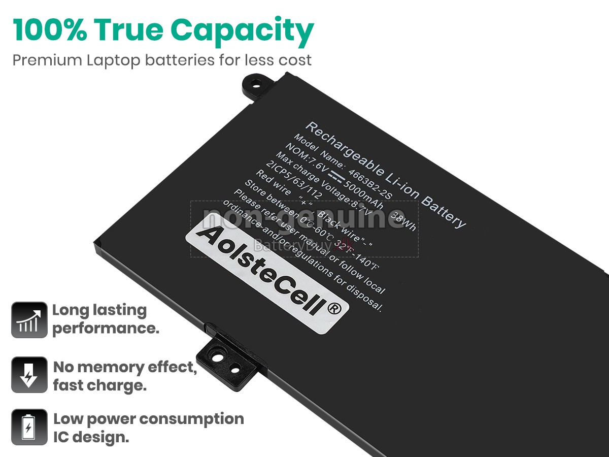 AolsteCell 4663B2-2S udskiftningsbatteri