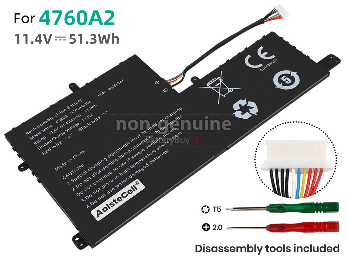 AolsteCell 4760A2 udskiftningsbatteri