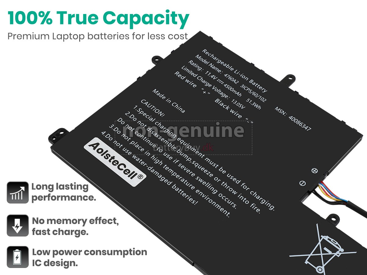 AolsteCell 4760A2 udskiftningsbatteri