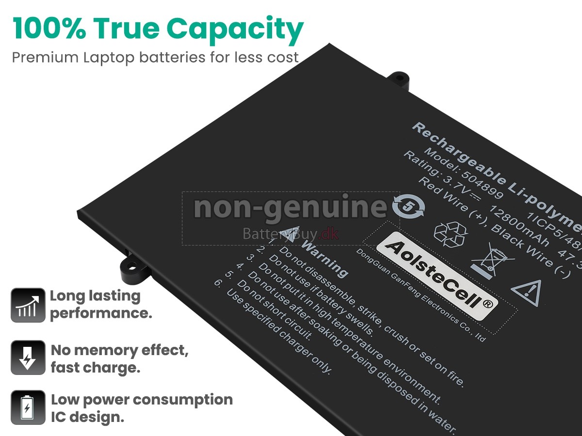 AolsteCell 504899 udskiftningsbatteri