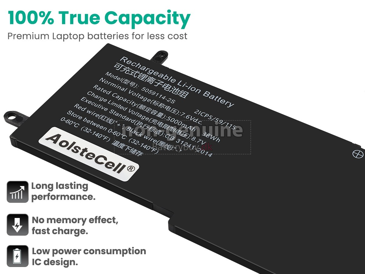 AolsteCell 5059114-2S udskiftningsbatteri