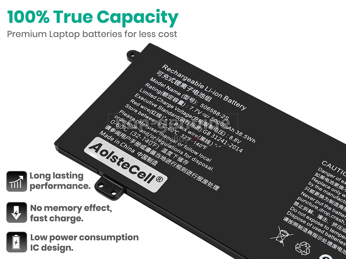 AolsteCell 506588-2S udskiftningsbatteri