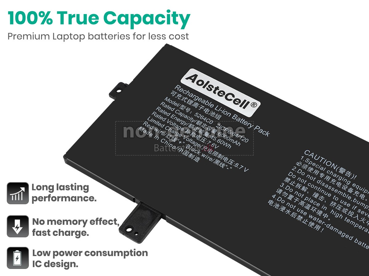 AolsteCell 5264C0 udskiftningsbatteri