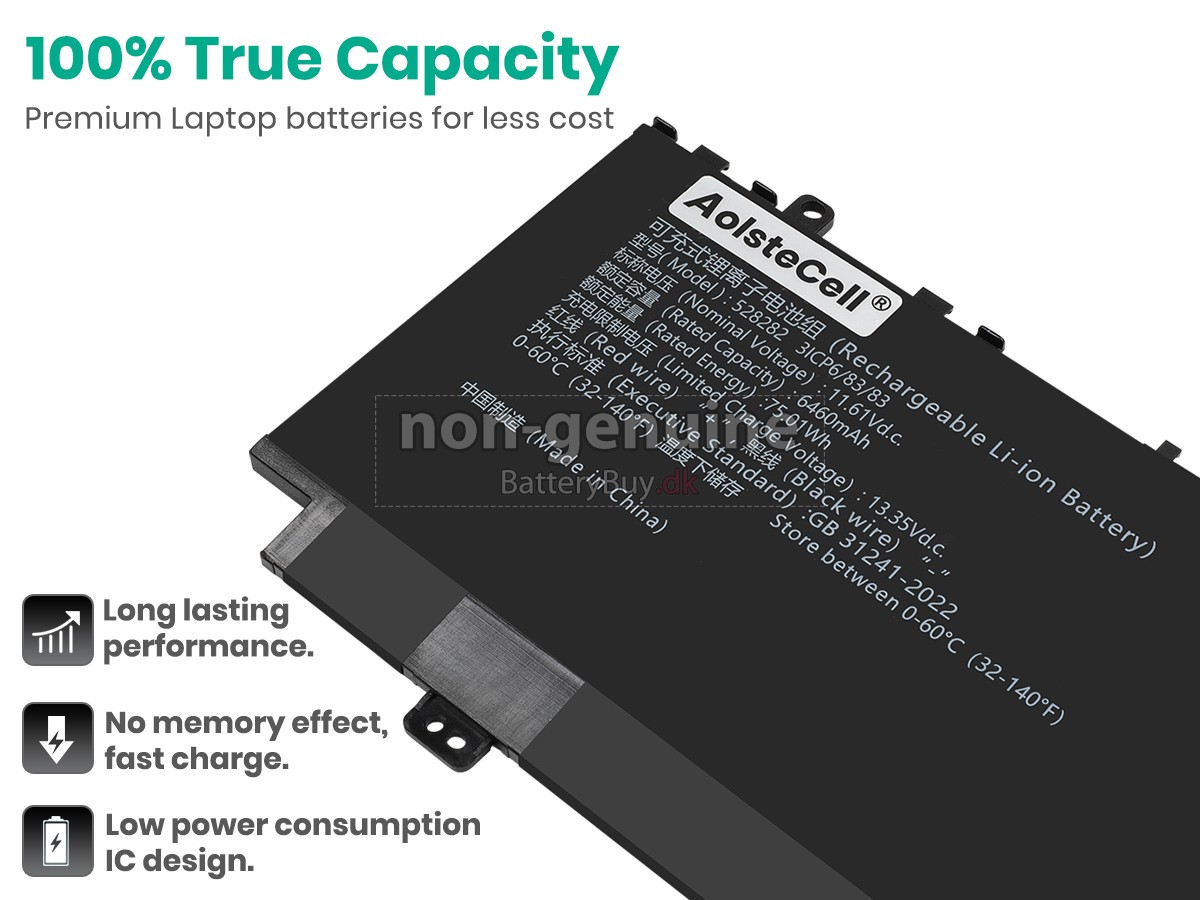 AolsteCell 528282 udskiftningsbatteri