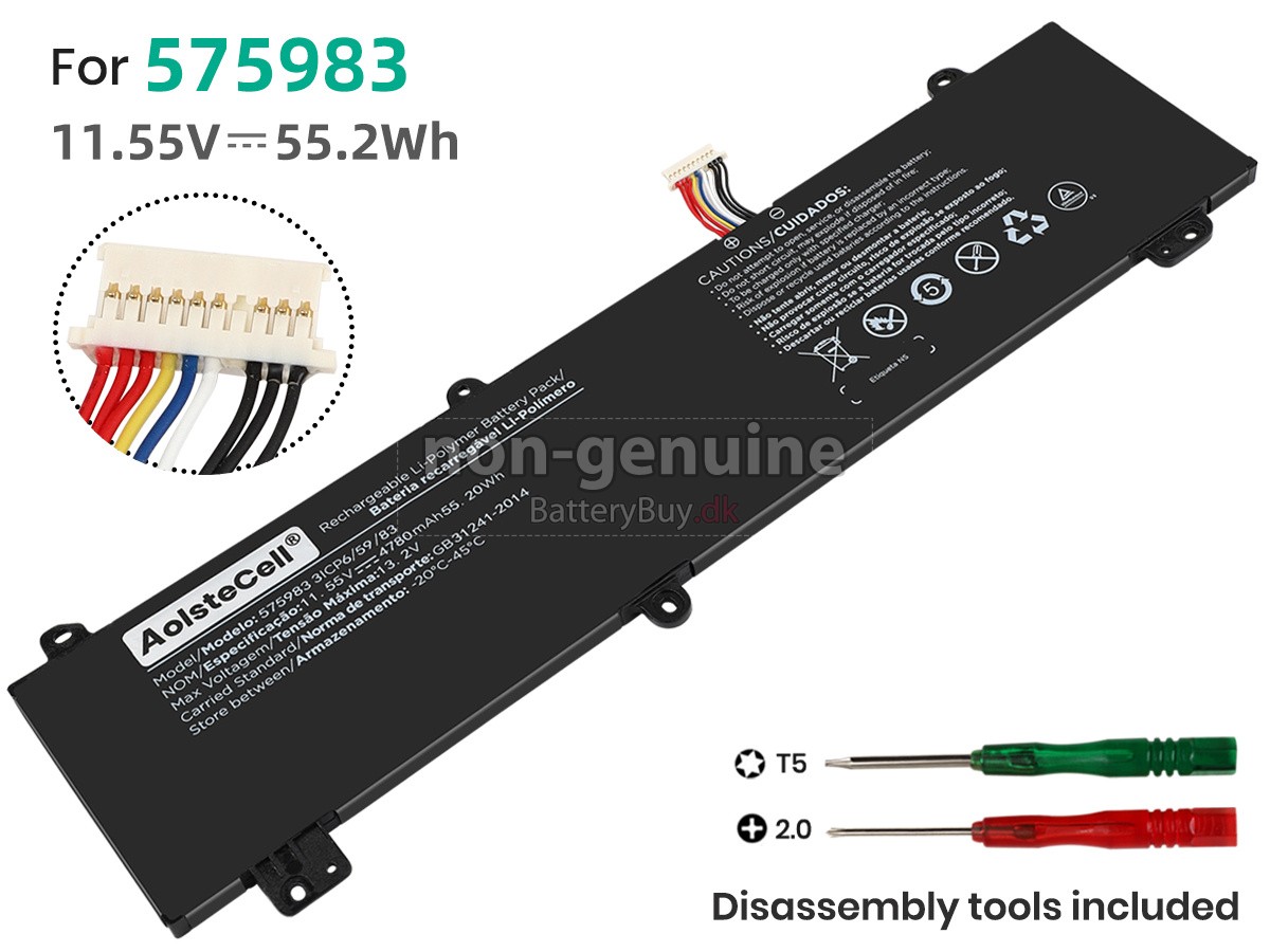 AolsteCell 575983 udskiftningsbatteri