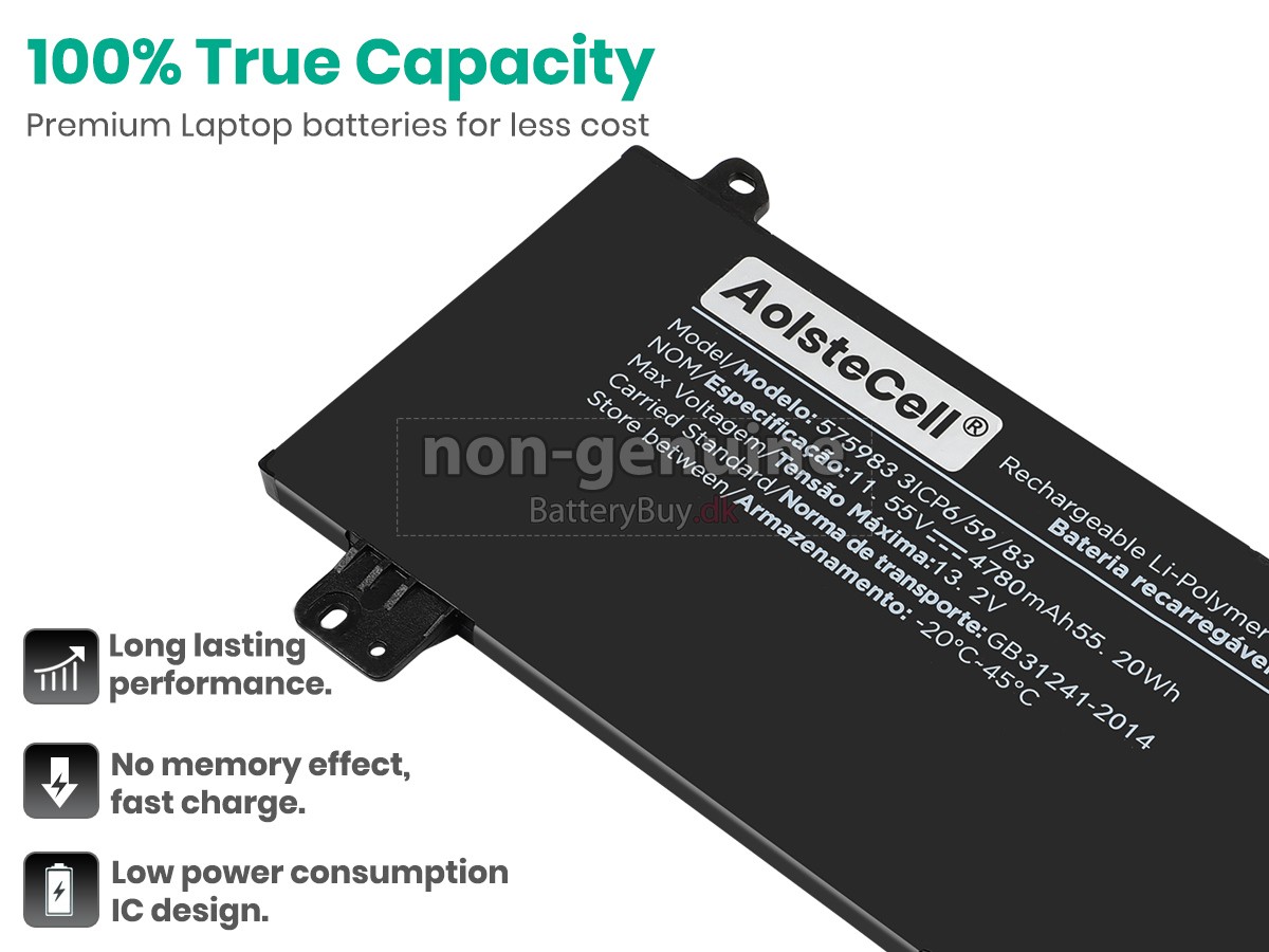 AolsteCell 575983 udskiftningsbatteri