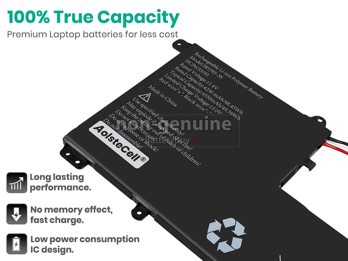 AolsteCell 585393-3S udskiftningsbatteri