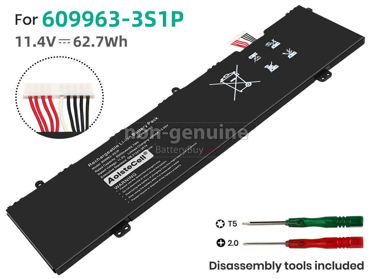 AolsteCell 609963-3S1P udskiftningsbatteri