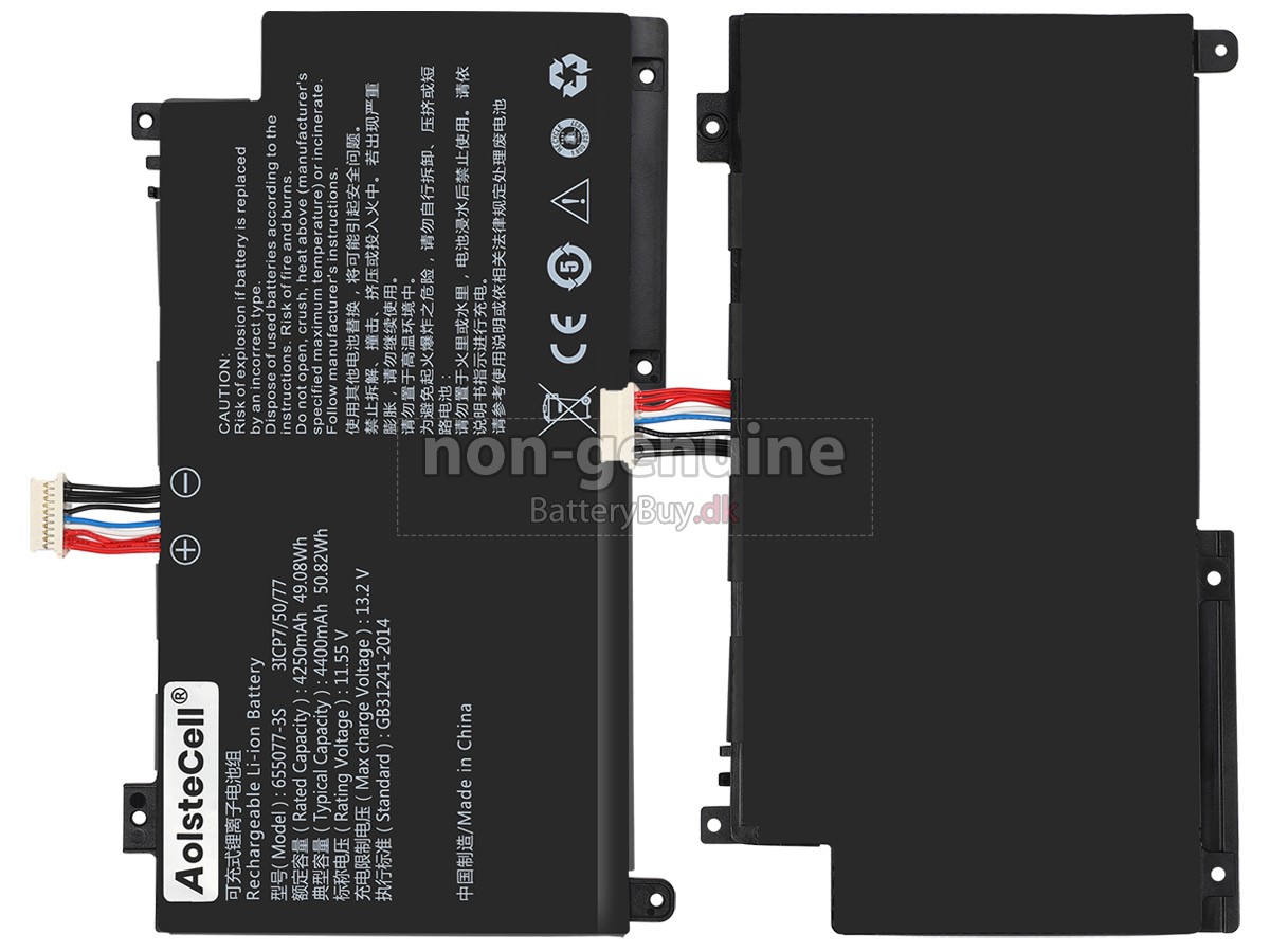 AolsteCell 655077-3S udskiftningsbatteri