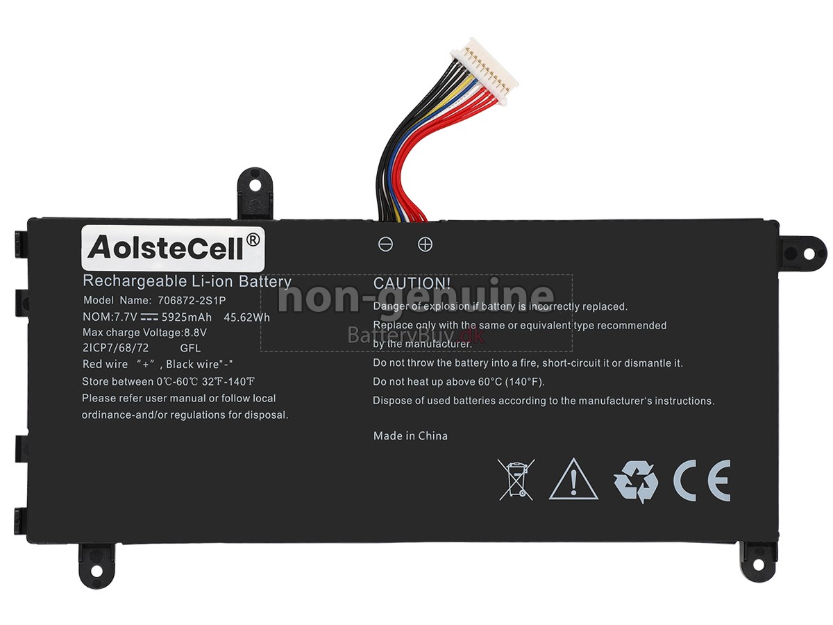 AolsteCell 706872-2S1P udskiftningsbatteri