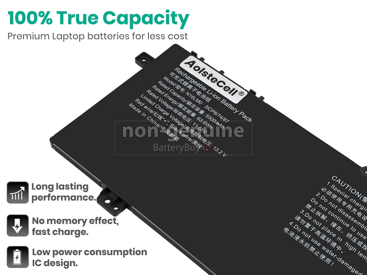 AolsteCell N16LM0 udskiftningsbatteri