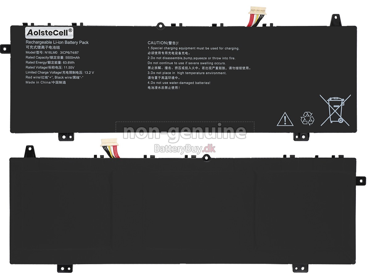 AolsteCell N16LM0 udskiftningsbatteri