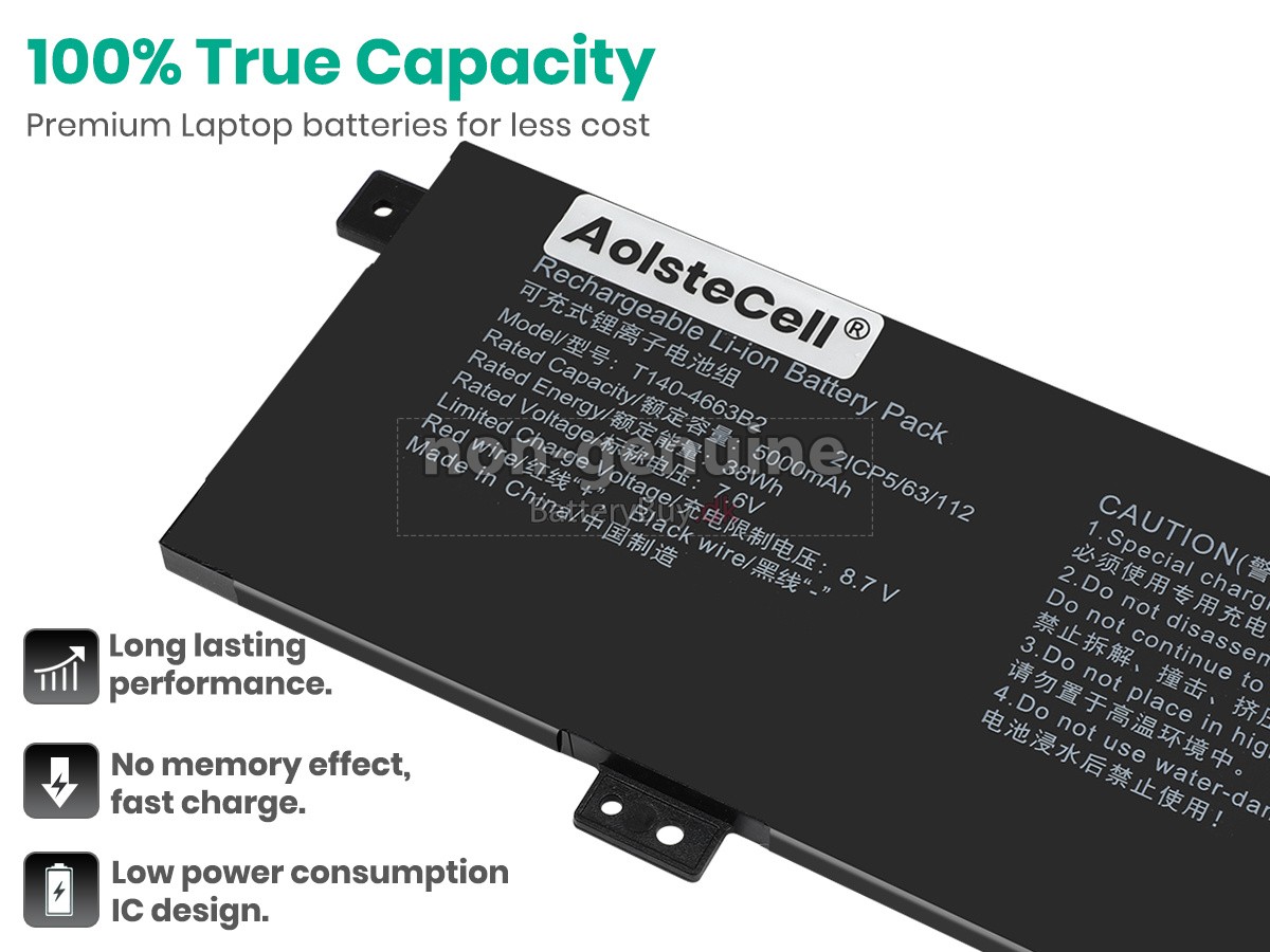 AolsteCell T140-4663B2 udskiftningsbatteri