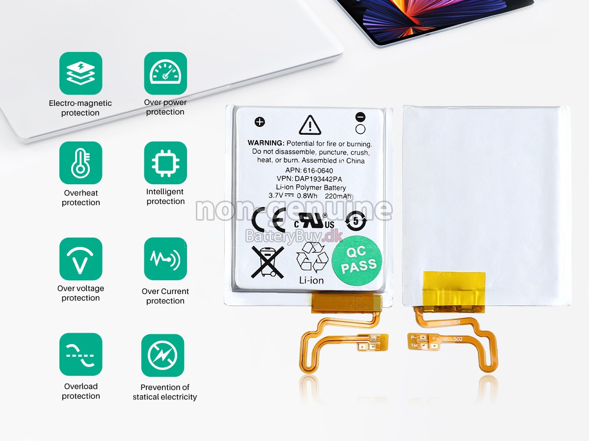 Apple IPOD NANO 7TH GEN udskiftningsbatteri