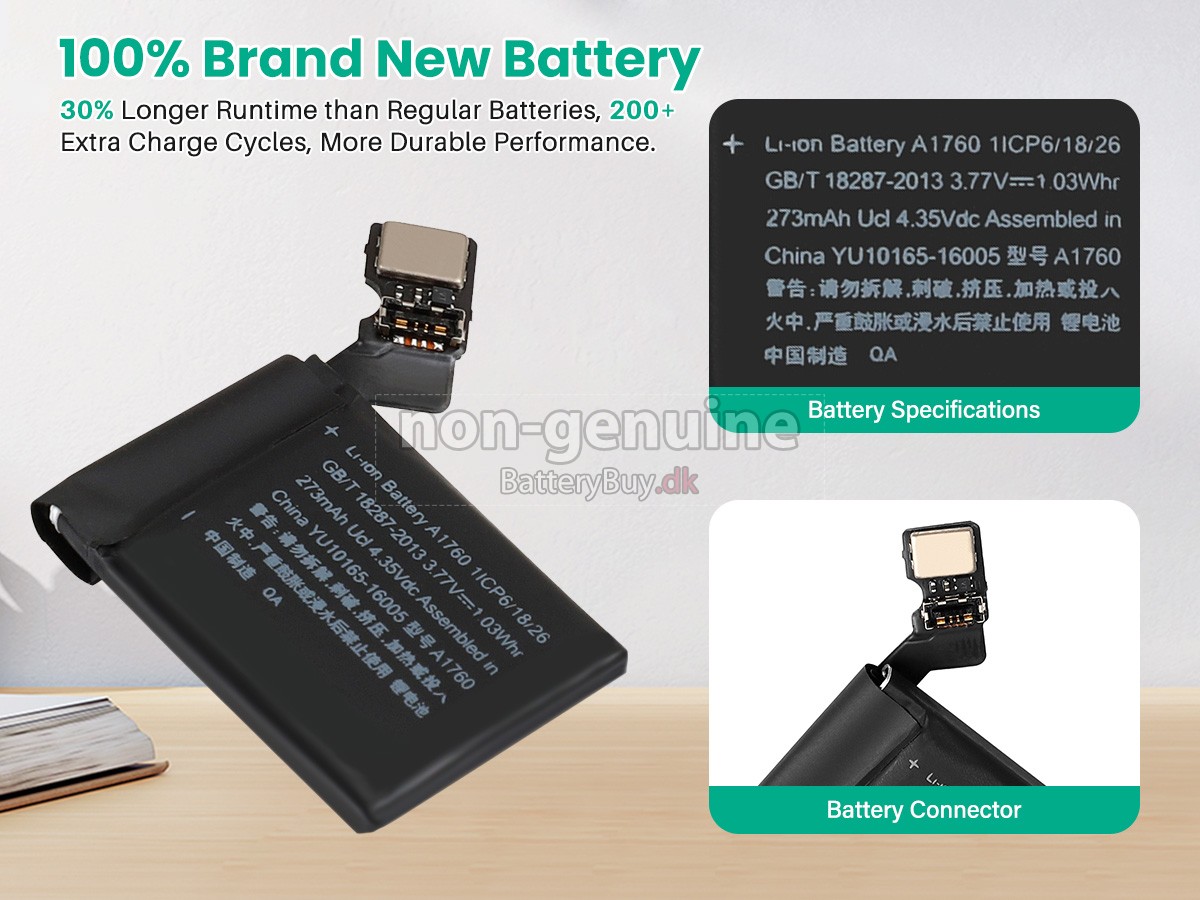 Apple IWATCH 2(38MM) udskiftningsbatteri