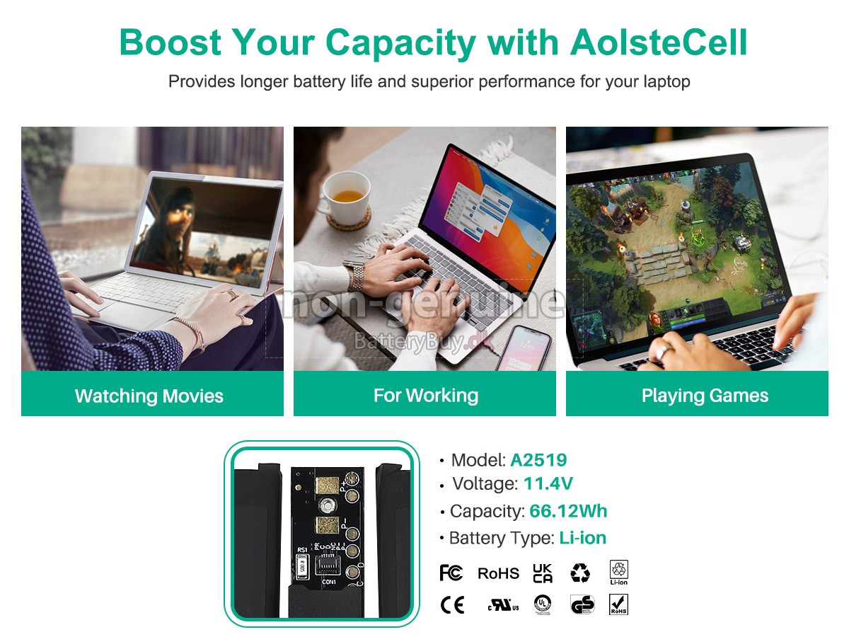 Apple MKGR3LL/A* udskiftningsbatteri