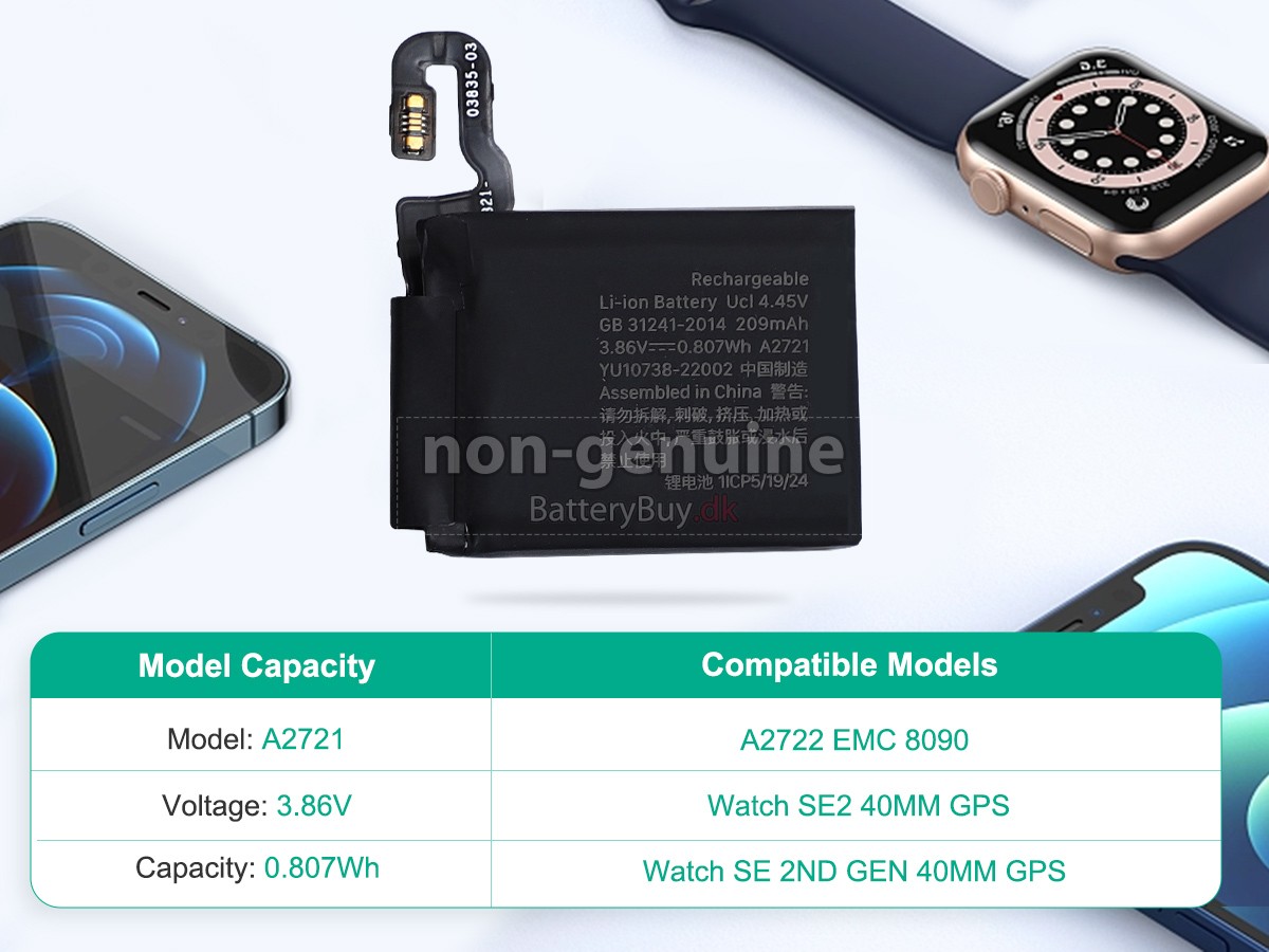 Apple A2721 udskiftningsbatteri