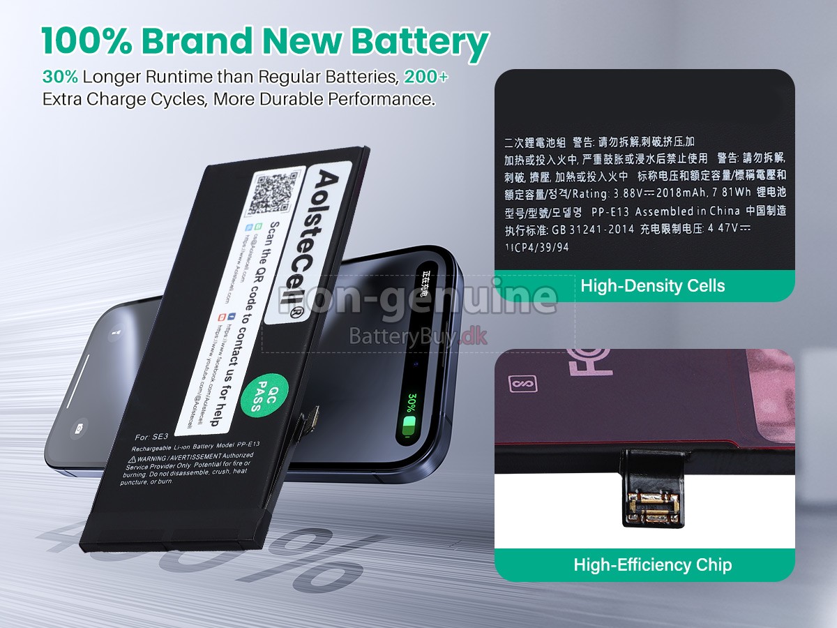 Apple IPHONE SE(3RD GEN 2022) udskiftningsbatteri