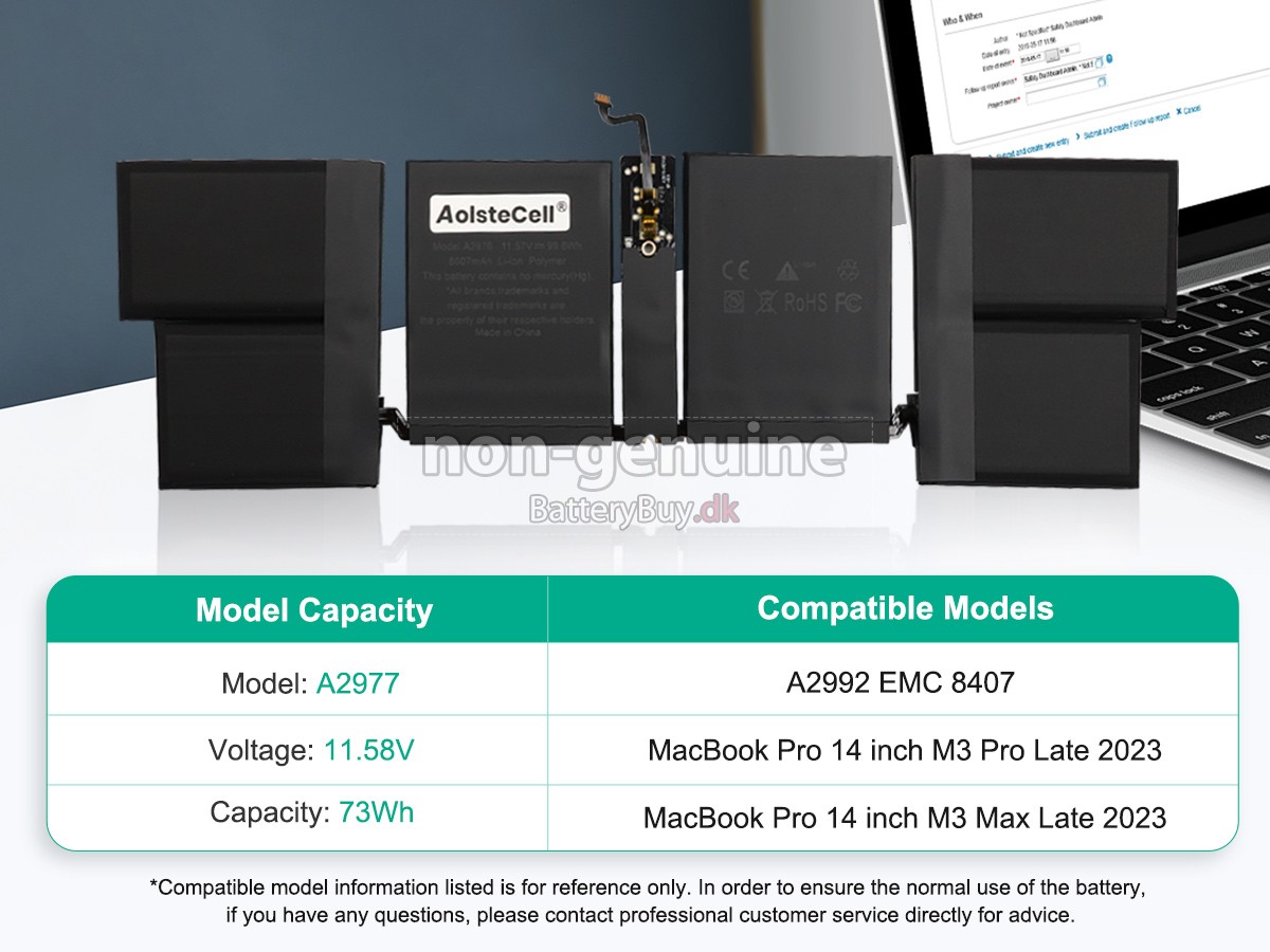 Apple A2992 udskiftningsbatteri