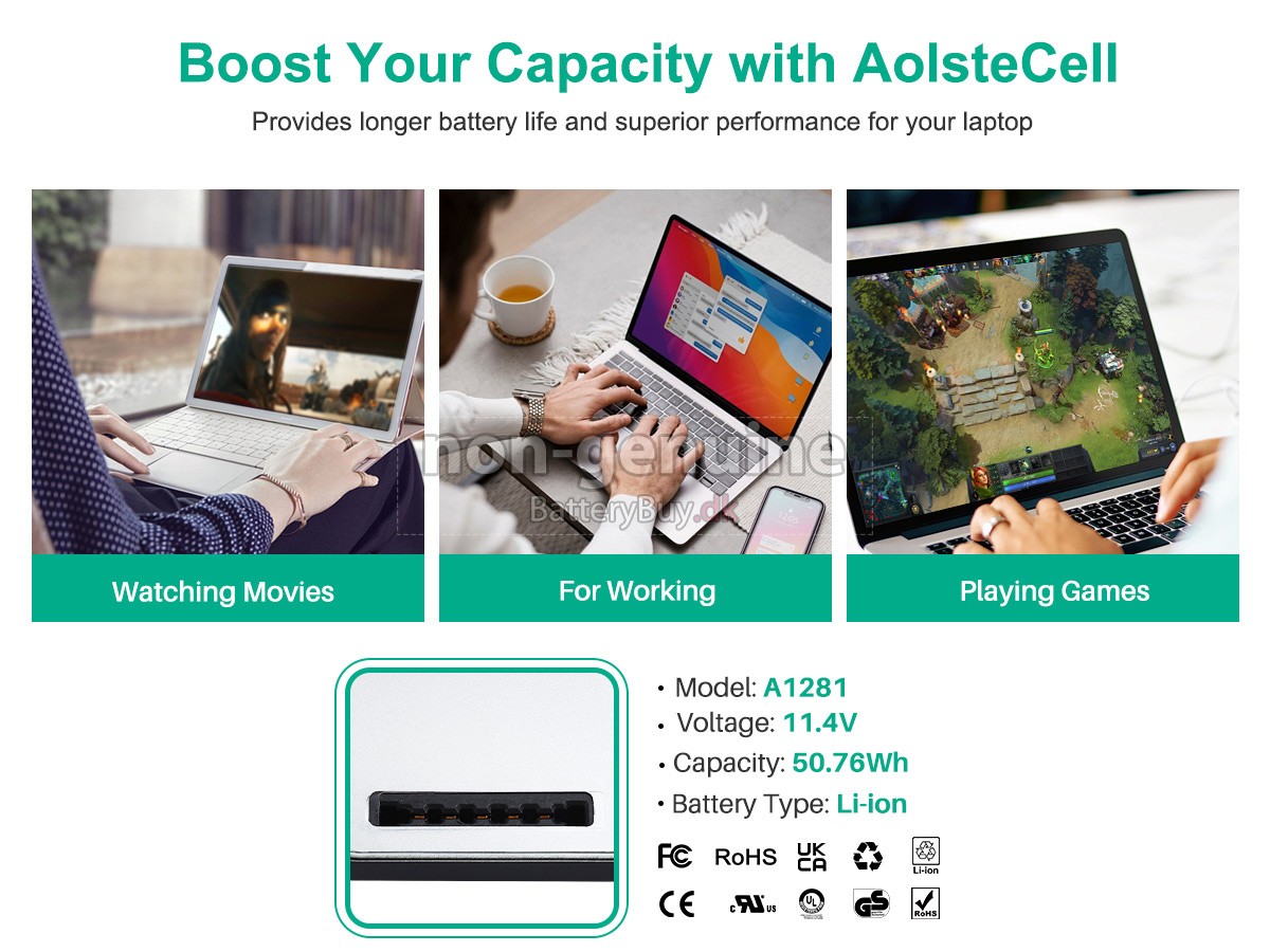 Apple MacBook Pro 15_ A1286 udskiftningsbatteri