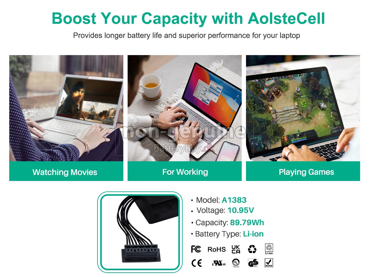 Apple MC725LL/A* udskiftningsbatteri