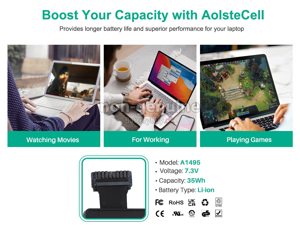 Apple MJVM2LL/A udskiftningsbatteri