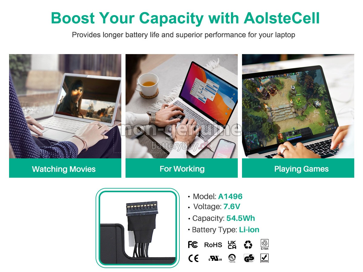 Apple MQD32X/A udskiftningsbatteri