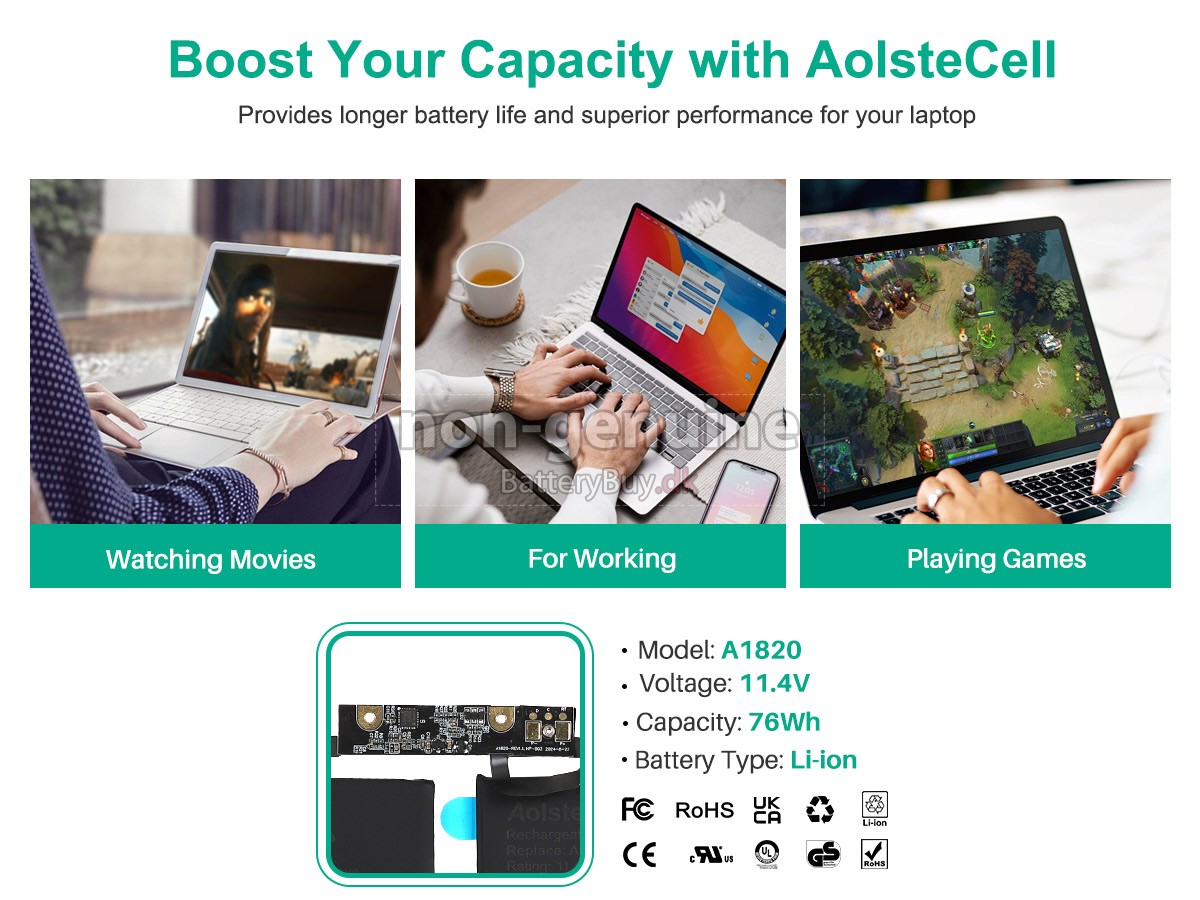 Apple A1820 udskiftningsbatteri