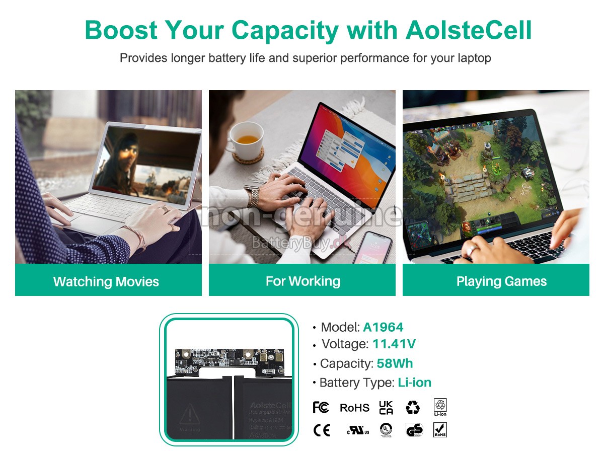 Apple MWP72LL/A udskiftningsbatteri