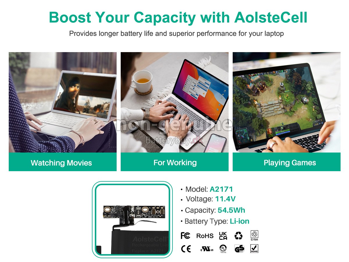 Apple A2171 udskiftningsbatteri