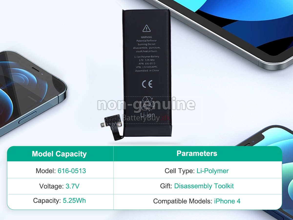 Apple MC678 udskiftningsbatteri