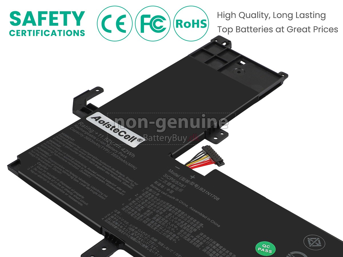 Asus B31N1708 udskiftningsbatteri