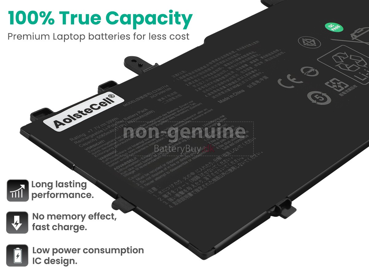 Asus C21N1714 udskiftningsbatteri