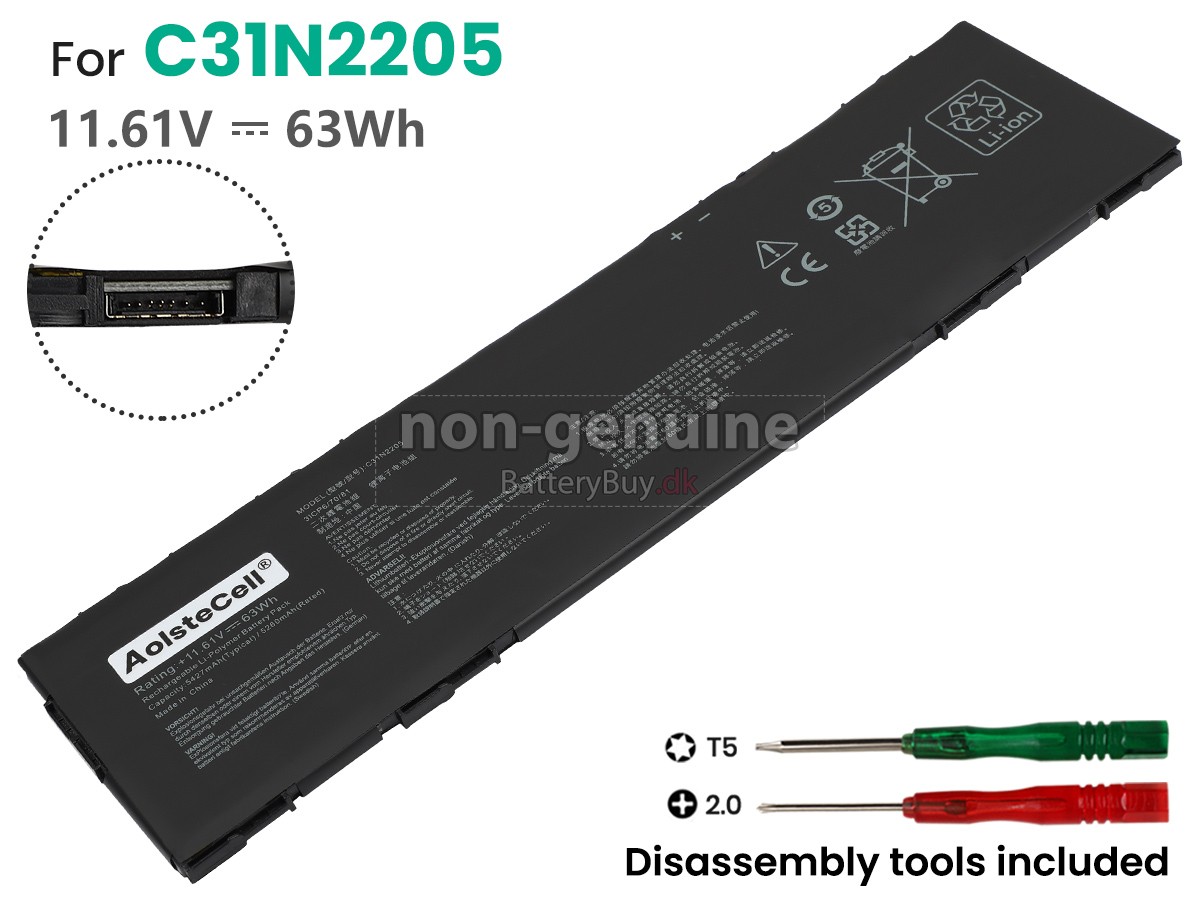 Asus 0B200-04010000 udskiftningsbatteri