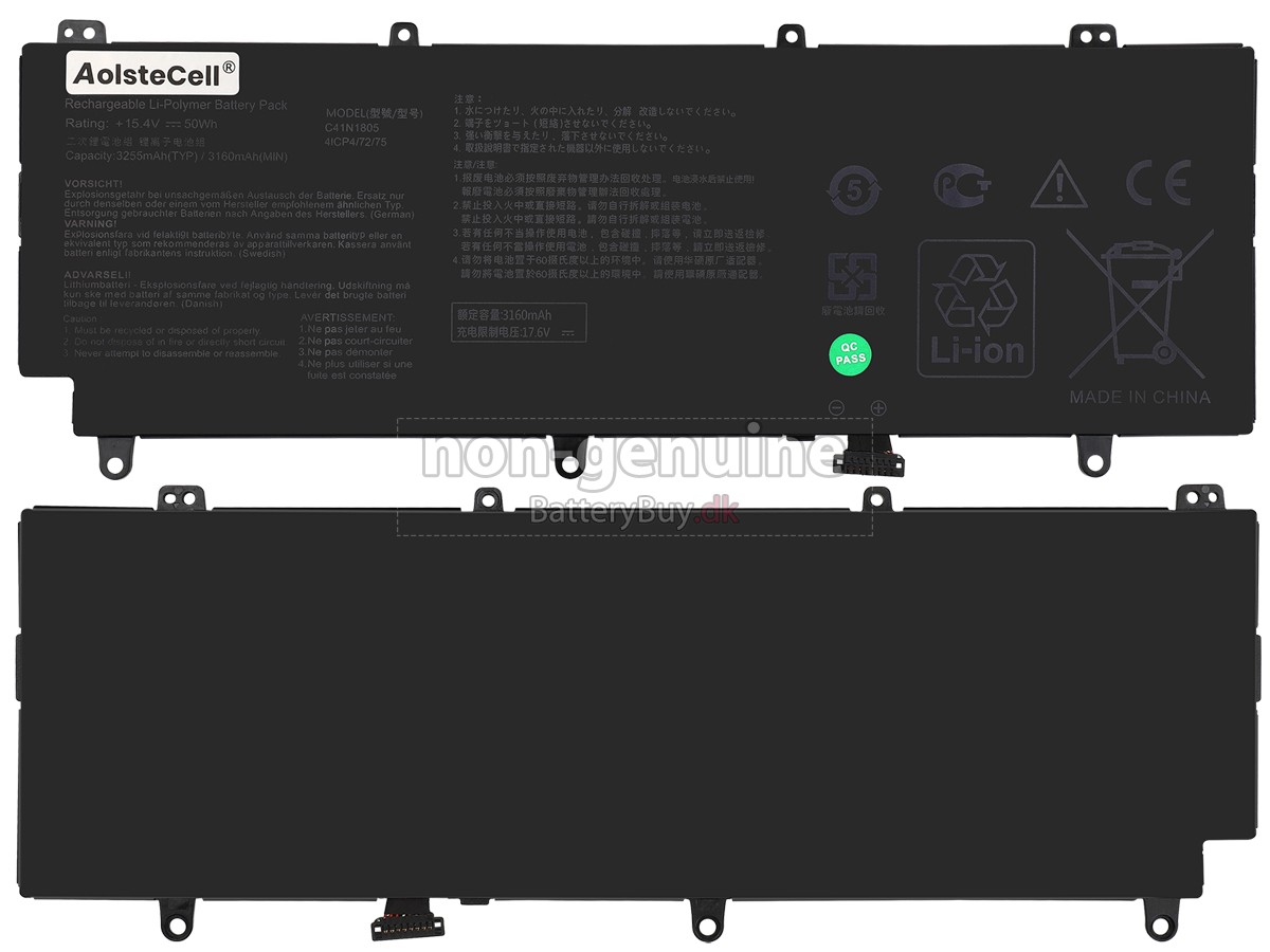 Asus C41N1805 udskiftningsbatteri