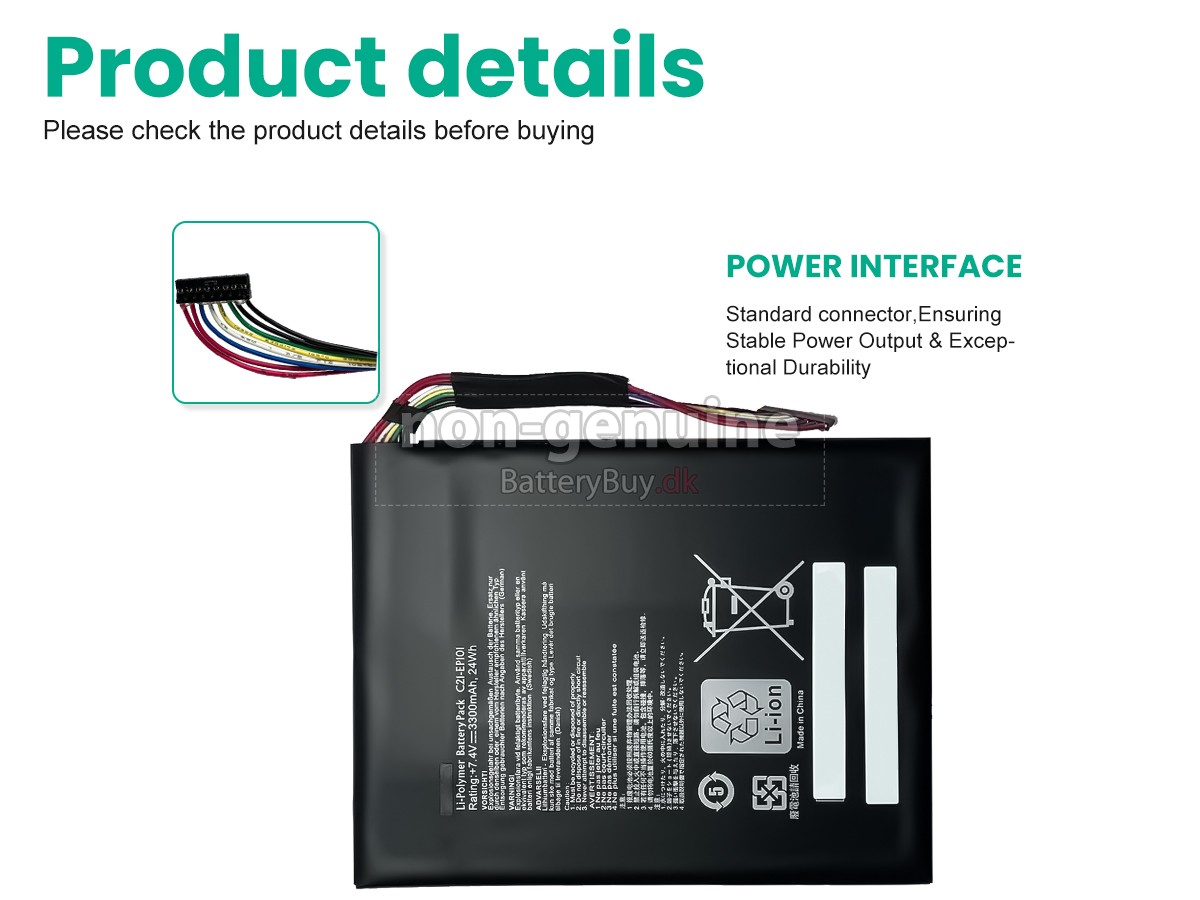 Asus C21-EP101 udskiftningsbatteri