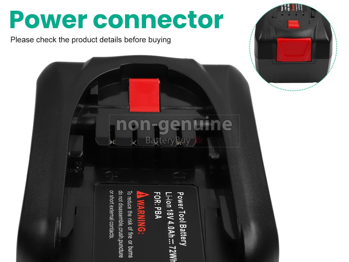 Bosch PSR18LI udskiftningsbatteri