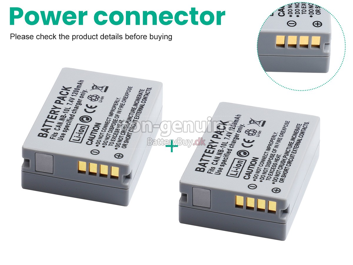 Canon NB-10L udskiftningsbatteri