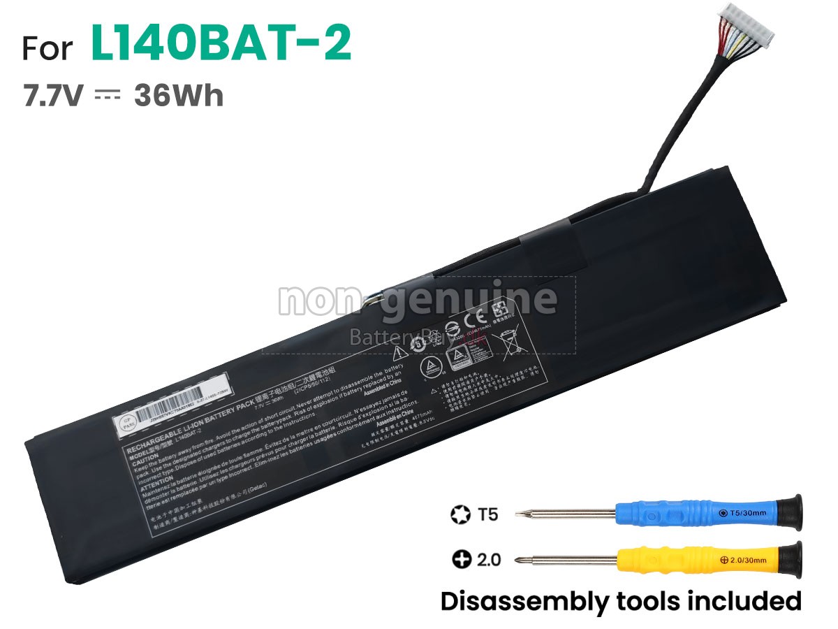 Clevo L140BAT-2 udskiftningsbatteri