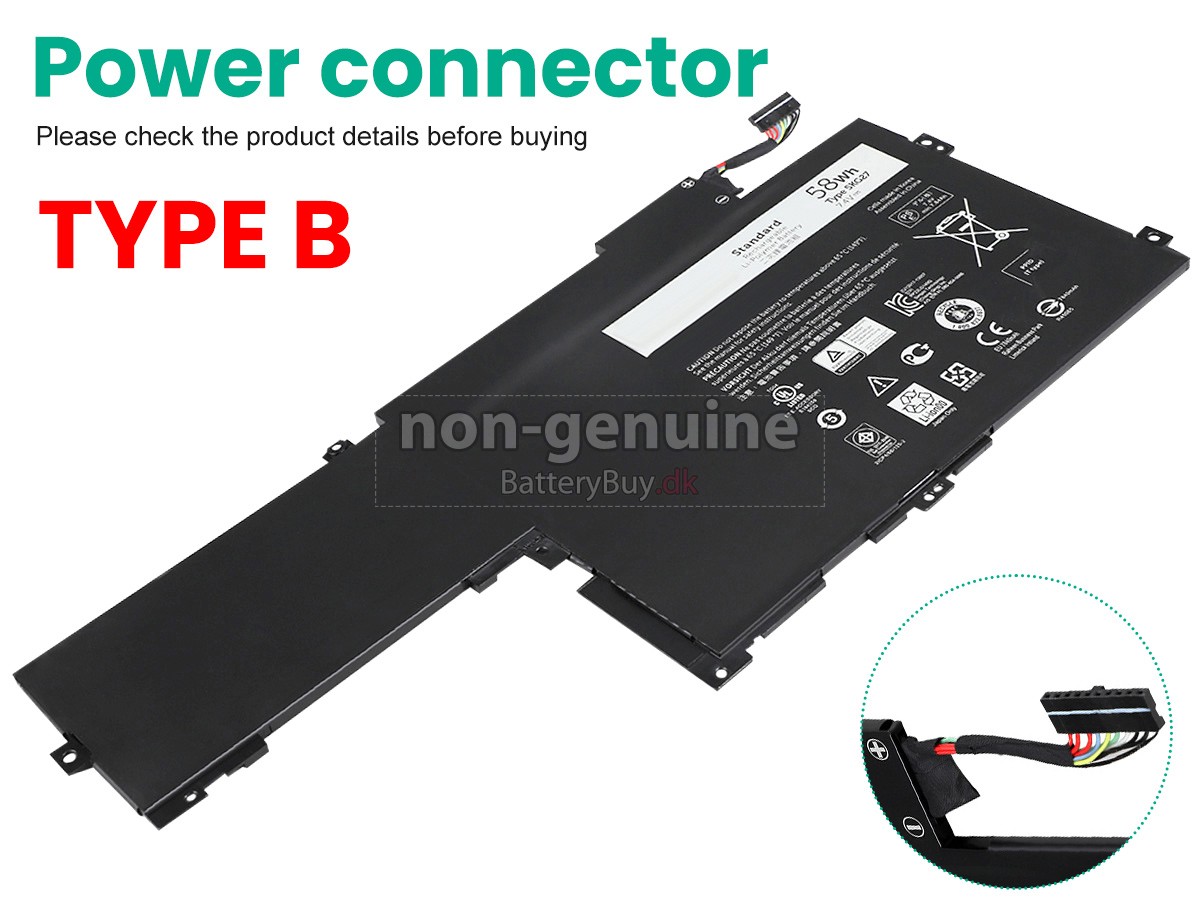 Dell Inspiron 14 7000 udskiftningsbatteri