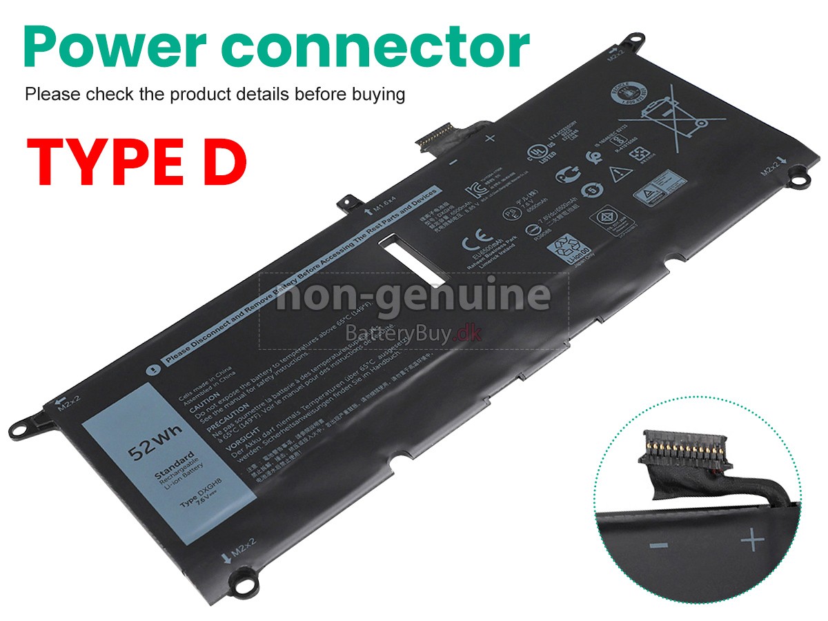 Dell Inspiron 14 7000 udskiftningsbatteri