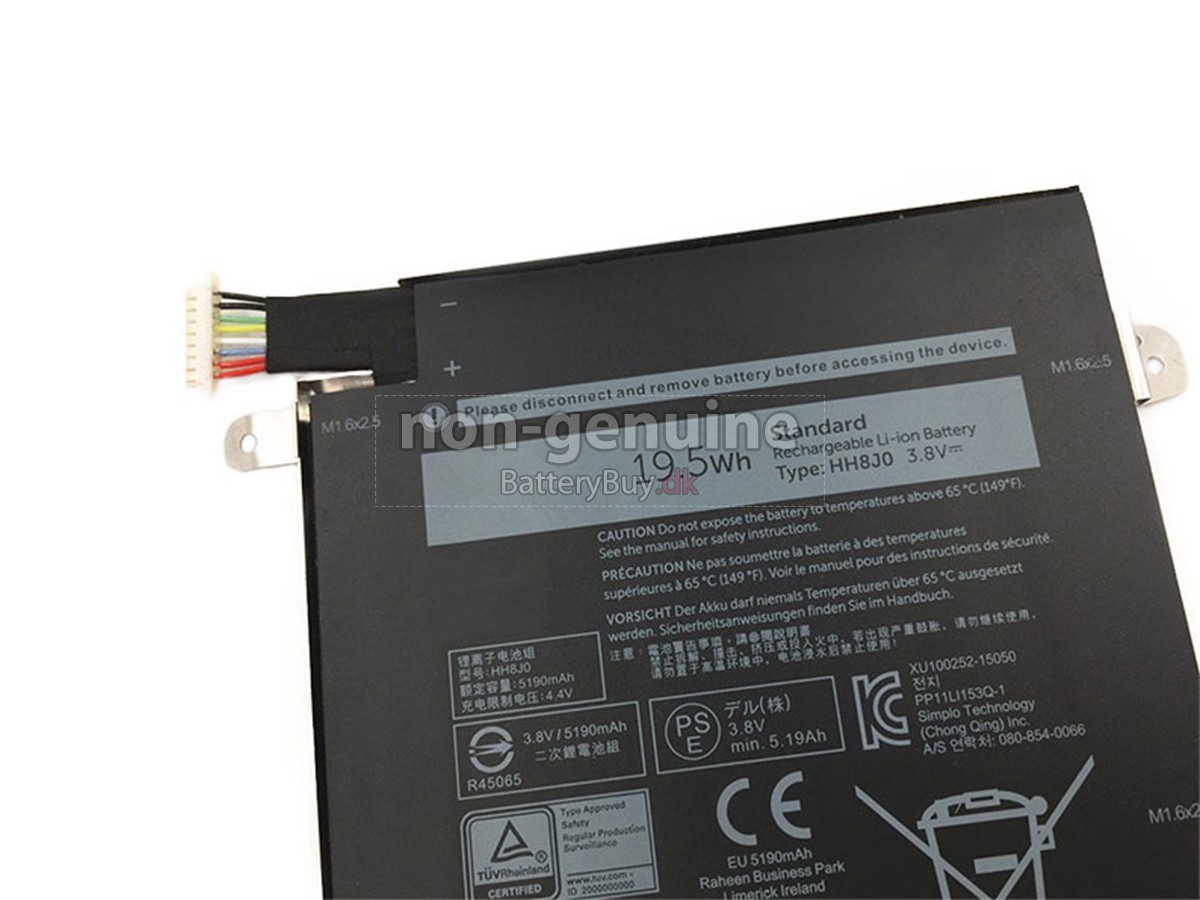 Dell Venue 8 Pro 5855 udskiftningsbatteri