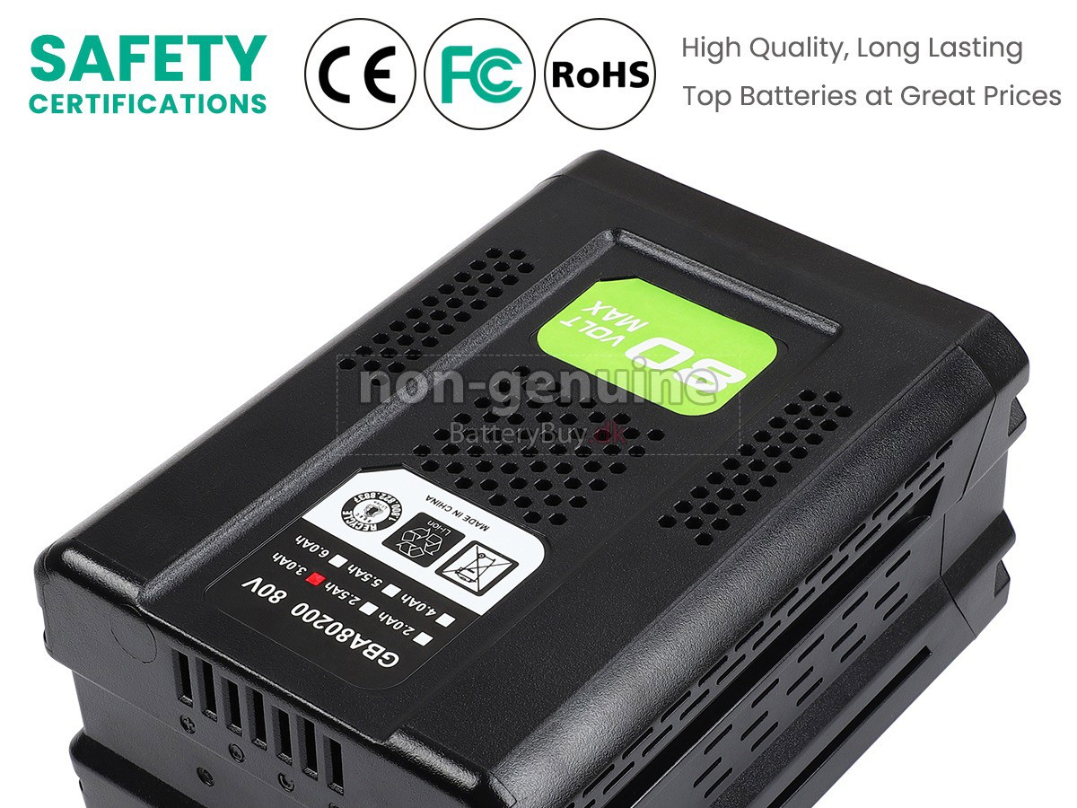Greenworks GBA80400 udskiftningsbatteri